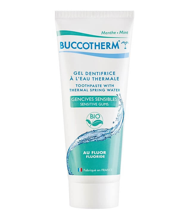 BUCCOTHERM | GEL DENTIFRICE GENCIVES SENSIBLES AVEC FLUOR CERTIFIÉ BIO